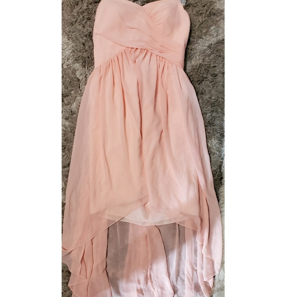 Venus Bridal Dresses | New Venus Chiffon Bridesmaid Dress | Color: Cream/Pink | Size: 16 | Lillumpiagirl's Closet